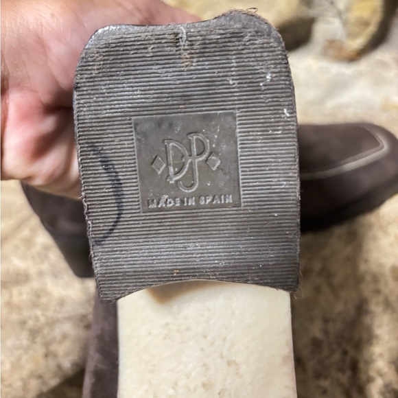 DONALD J PLINER Audra Brown Suede White Stitching Side Zip Loafers Women’s 8 - Picture 8 of 10